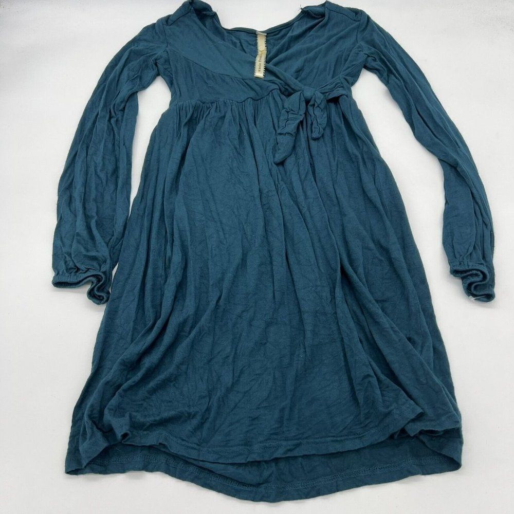 Uncle Frank Faux Wrap Green/Blue Dress Size XS
